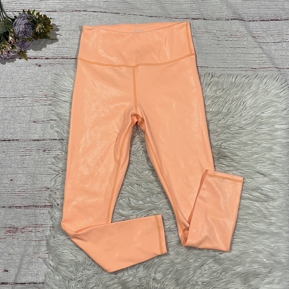 IVL Collective Peach Liquid Shine High Rise Leggings - Picture 2 of 11